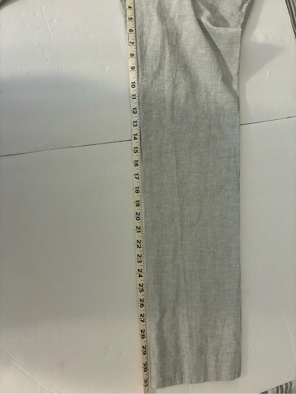 J Crew Men Pants Micro Stripe Linen Blend Bowery 29x32 Luxury Old Money Preppy